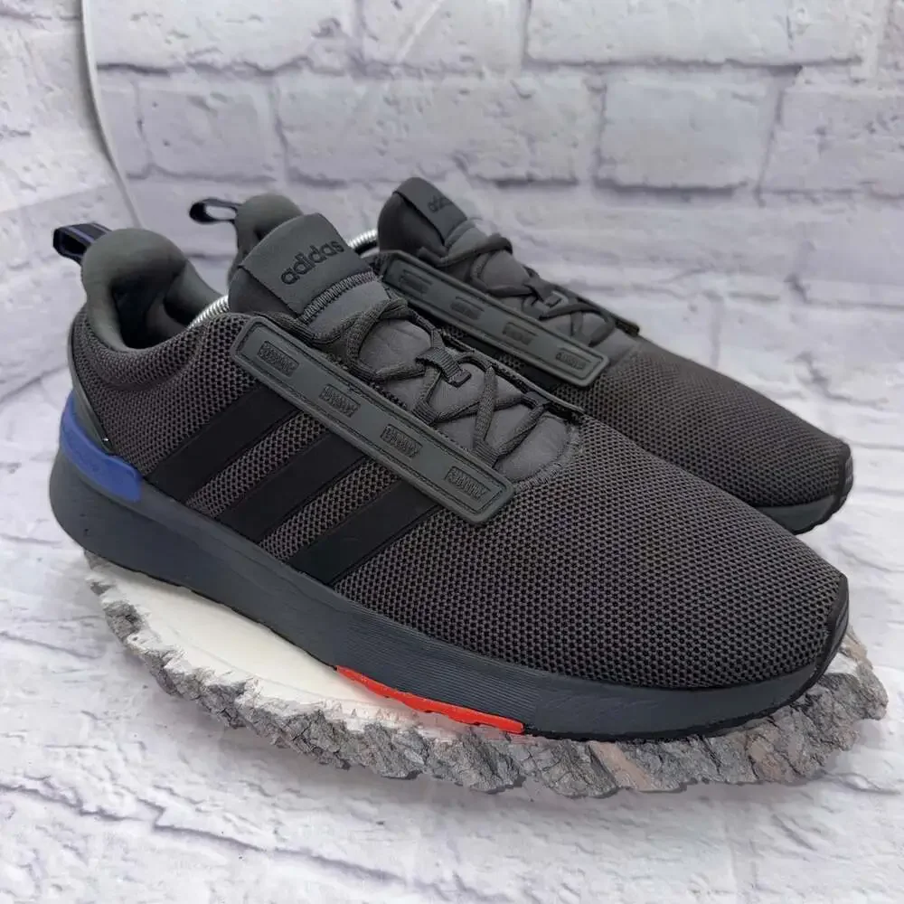 Adidas Racer TR21 Mens Size 12 Gray Black Athletic Running Shoes Sneakers
